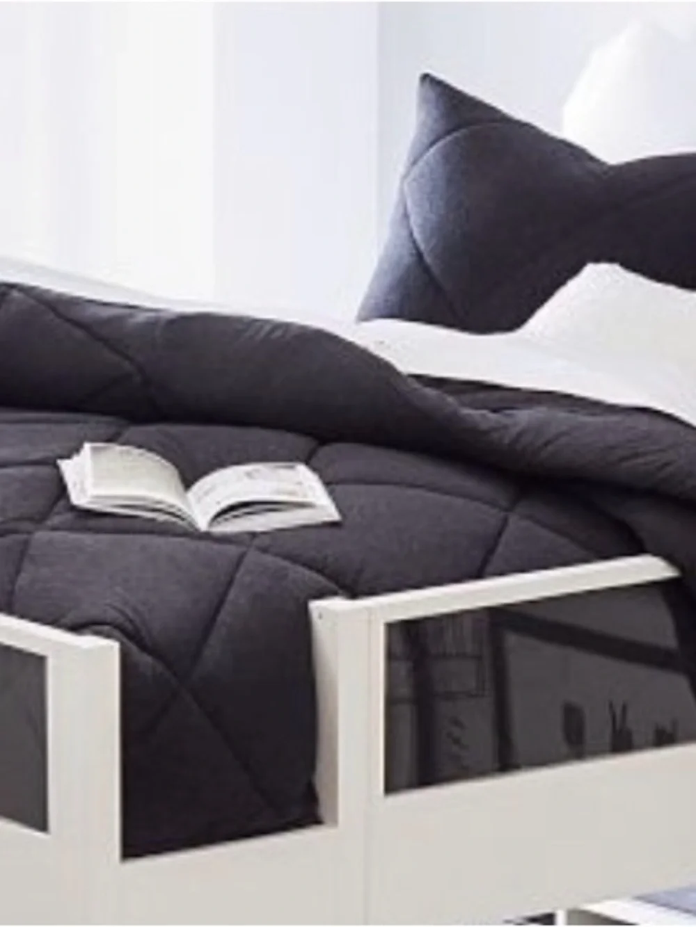 Pottery Barn Teen - Twin/TwinXL “Favorite Tee” Comforter & Sham Heathered Black